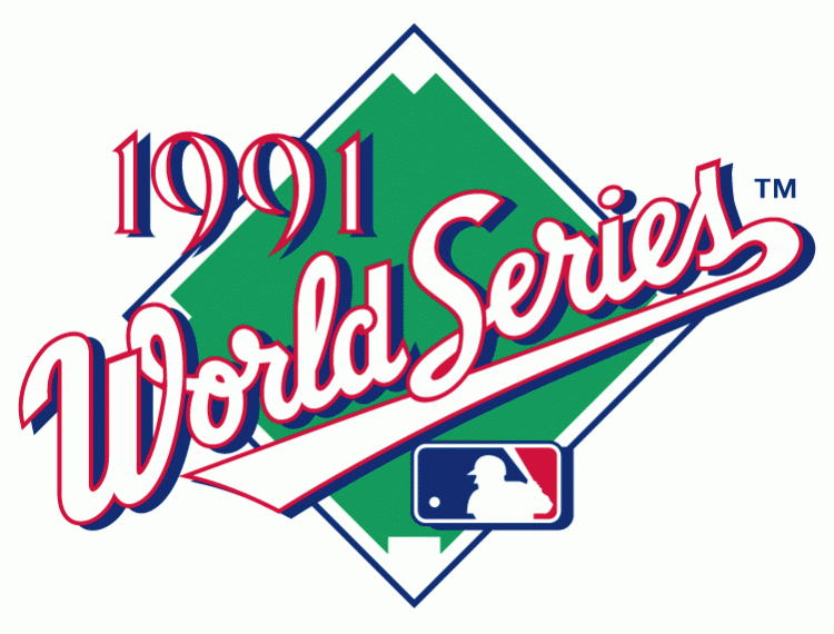 MLB World Series 1991 Logo iron on paper